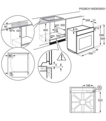 ELECTROLUX LOC9P3XZ oven