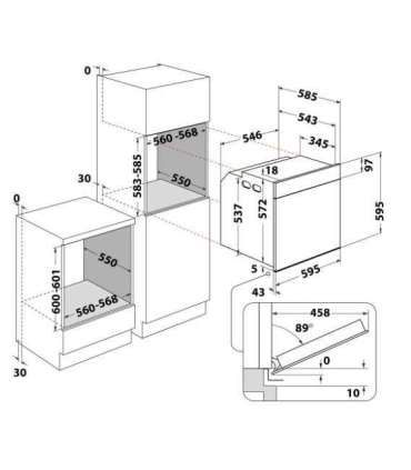 Whirlpool built-in electric oven - WTA C 8411 SC AN