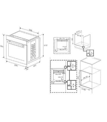 Thermo electric oven Beko BBIE123001BD Black