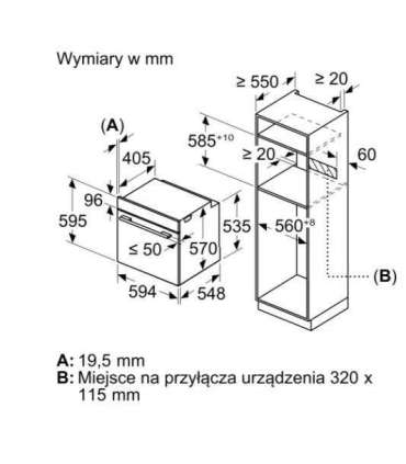 Bosch Serie 4 HQA334EB3 oven 71 L 3400 W Black
