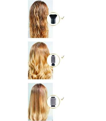 Rowenta Brush Activ' Dry & Style CF9550 Hot air brush Warm Black 1000 W 1.8 m