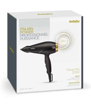 BaByliss 6704E hair dryer 2000 W Black, Gold