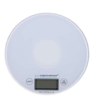 Esperanza EKS003W Electronic Kitchen Scale White Round