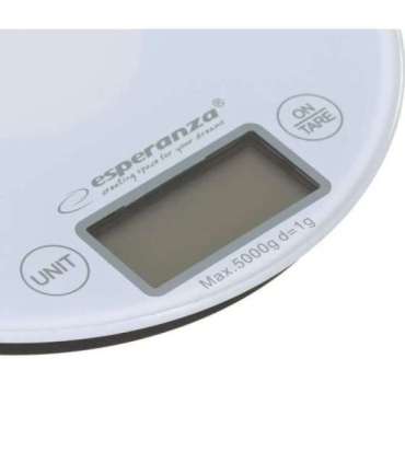 Esperanza EKS003W Electronic Kitchen Scale White Round