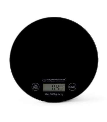 Esperanza EKS003K kitchen scale Black Countertop Round Electronic kitchen scale