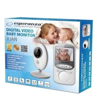 Esperanza EHM003 video baby monitor 50 m White