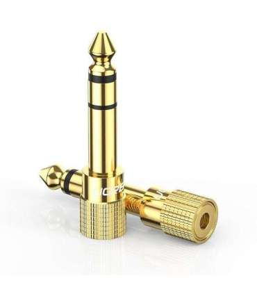 Ugreen 20503 cable gender changer 6.35mm 3.5mm Gold