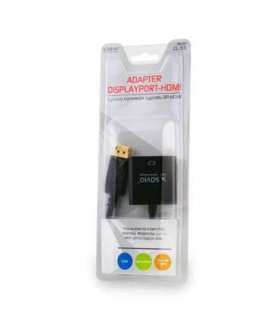 Savio CL-55 video cable adapter 0.2 m DisplayPort HDMI Type A (Standard) Black