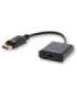 Savio CL-55 video cable adapter 0.2 m DisplayPort HDMI Type A (Standard) Black