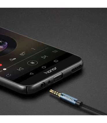 Ugreen extension cable adapter AUX mini jack 3.5 mm 2 m (blue)