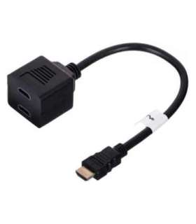 Lanberg AD-0019-BK video splitter HDMI 2x HDMI