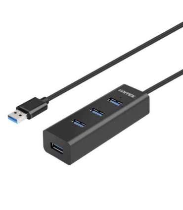 UNITEK Y-3089 interface hub USB 3.2 Gen 1 (3.1 Gen 1) Type-A 5000 Mbit/s Black