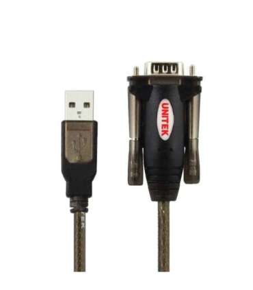 UNITEK Y-105 serial cable Black 1.5 m USB Type-A DB-9