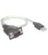 Manhattan USB-A to Serial Converter cable, 45cm, Male to Male, Serial/RS232/COM/DB9, Prolific PL-2303RA Chip,