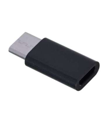 Savio AK-31 / B cable interface/gender adapter Micro USB USB 3.1 Typ C Black