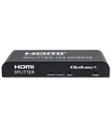 Qoltec 51797 Active HDMI Splitter 2 x HDMI 4K x 2K 6Gb/s 60Hz
