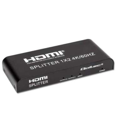 Qoltec 51797 Active HDMI Splitter 2 x HDMI 4K x 2K 6Gb/s 60Hz
