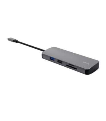 Trust 25672 interface hub USB Type-C Grey