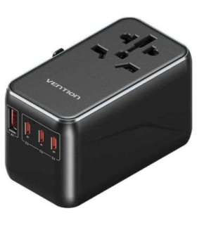 Adapter with Vention 100W charger 1xUSB-A 3xUSB-C