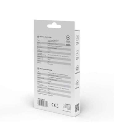 SAVIO Adapter USB-C 3.1 Gen.1 (M) to RJ-45 Gigabit Ethernet (F), 1000 Mbps, AK-56, grey