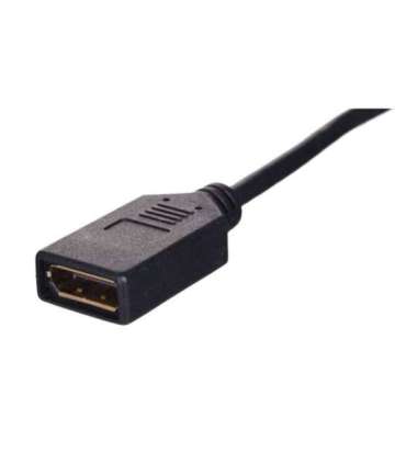 Lanberg AD-0003-BK DisplayPort cable 0.12 m Mini DisplayPort Black