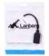 Lanberg AD-0003-BK DisplayPort cable 0.12 m Mini DisplayPort Black