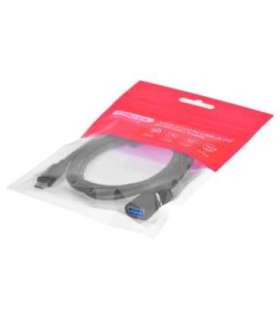 Cable adapter Unitek (C476BK-1M) USB-C (M) - USB-A (F) 10Gbps 60 W