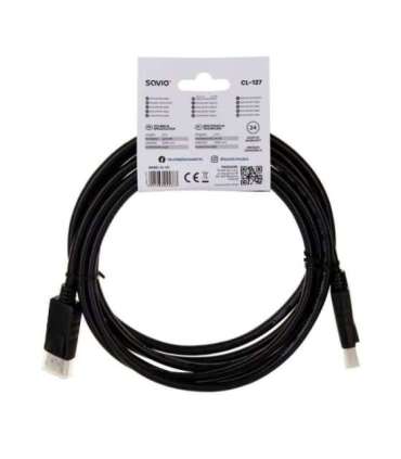 Savio CL-137 DisplayPort cable 3 m Black