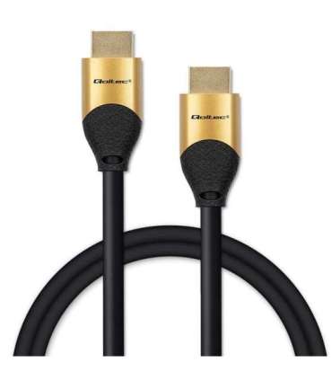 Qoltec 50355 HDMI v2.1 Cable Ultra high speed 8K 60Hz 28AWG GOLD 2m