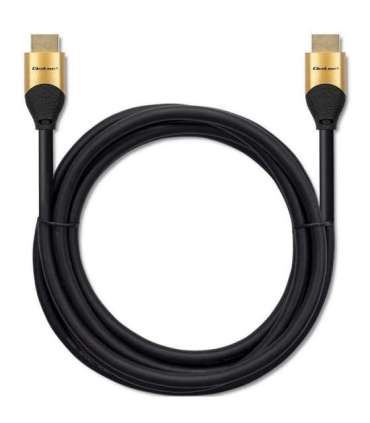 Qoltec 50355 HDMI v2.1 Cable Ultra high speed 8K 60Hz 28AWG GOLD 2m