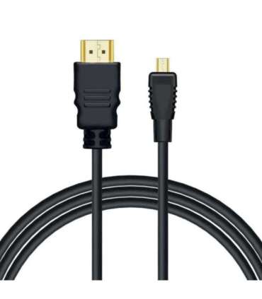 Savio CL-40/M HDMI (M) - micro HDMI (M) cable with Ethernet, 2m, Black