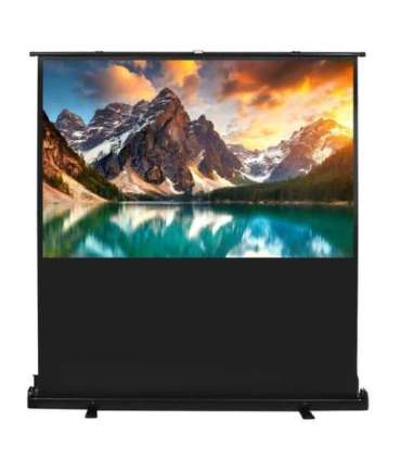 Maclean MC-213 Portable Projection Screen, Compact, Floor, 100", 16:10