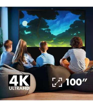 Maclean MC-213 Portable Projection Screen, Compact, Floor, 100", 16:10