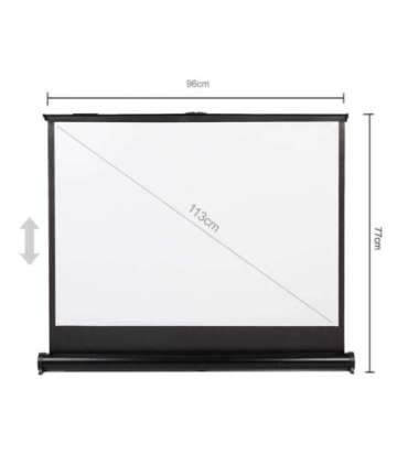 Maclean MC-961 Portable Projection Screen Compact 45" 4:3 Free-Standing Office Cinema