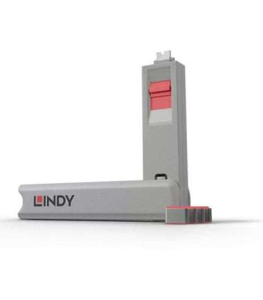 USB PORT TYPE-C BLOCKER 4PACK/PINK 40425 LINDY