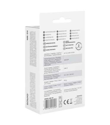 Savio MB-04 mouse Universal Ambidextrous Bluetooth IR LED 1600 DPI