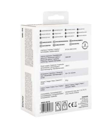 Savio MB-06 mouse Universal Ambidextrous Bluetooth 2000 DPI