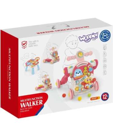 WOOPIE BABY tõukemänguasi (käimistugi), laste kõndija, hariv laud, tõukeratas, sõidumänguasi 4-ühes