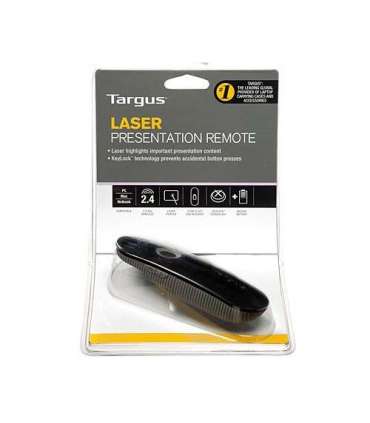 Targus Laser Presentation Remote Black, Grey Plastic Weight 57 g