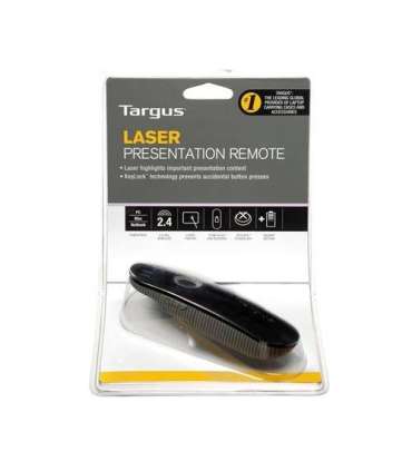 Targus Laser Presentation Remote Black, Grey Plastic Weight 57 g