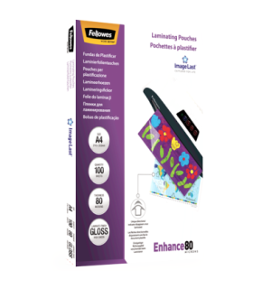 Fellowes Laminating Pouch PREMIUM A4 Clear Enhance 80 Micron thickness, 216x303 mm - A4, 100 pcs Unique