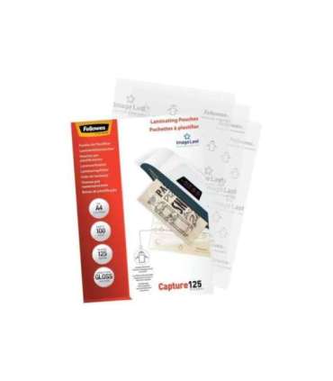 Fellowes Laminating Pouch PREMIUM A4 Glossy Thickness: 125 micron, Qty Per Pack: 100 pcs Ideal for notices,