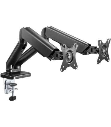 Goobay Double Monitor Mount with Gas Spring, Black