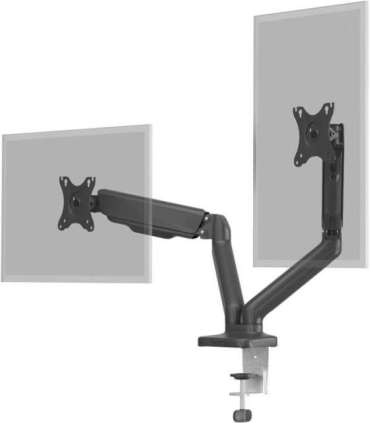 Goobay Double Monitor Mount with Gas Spring, Black