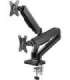 Goobay Double Monitor Mount with Gas Spring, Black