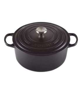 Le Creuset Signature Roaster round 24cm black Schwarz (21177240000430)