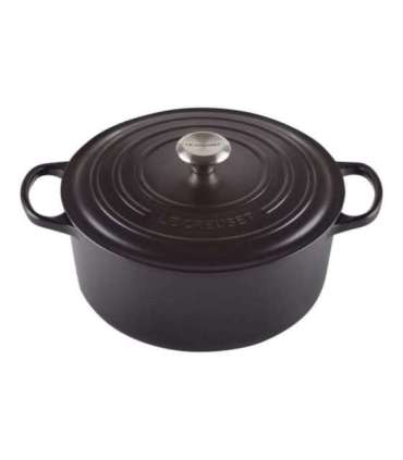 Le Creuset Signature Roaster round 24cm black Schwarz (21177240000430)