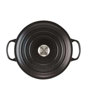 Le Creuset Signature Roaster round 24cm black Schwarz (21177240000430)