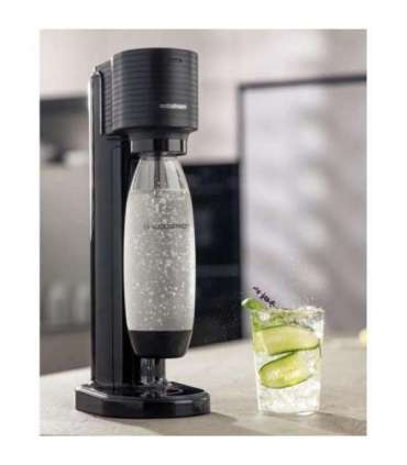 SodaStream Soda Maker Gaia QC black Schwarz incl 1 bottle (1017911770)