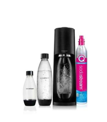 SodaStream Soda Maker Terra Megapack QC black Schwarz incl 3 bottles (2270214)
